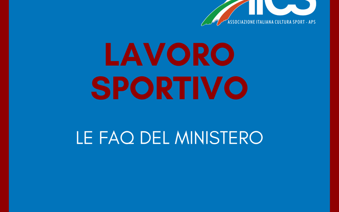Lavoro sportivo, tutte le FAQ