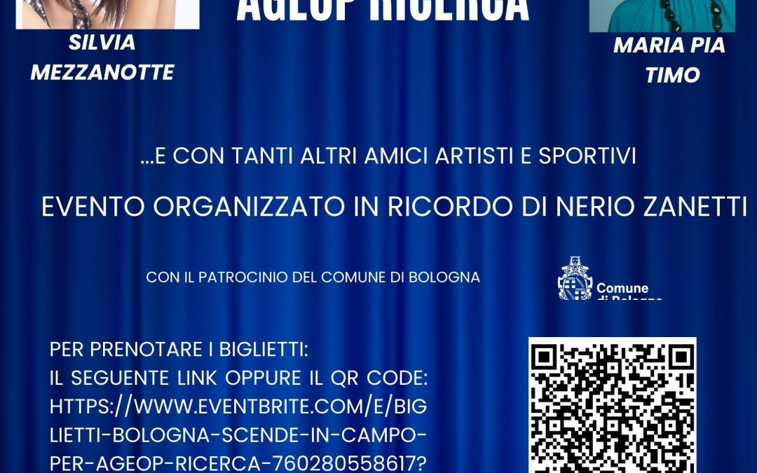 Bologna, AiCS Bologna scende in campo per Ageop Ricerca – in ricordo di Nerio Zanetti