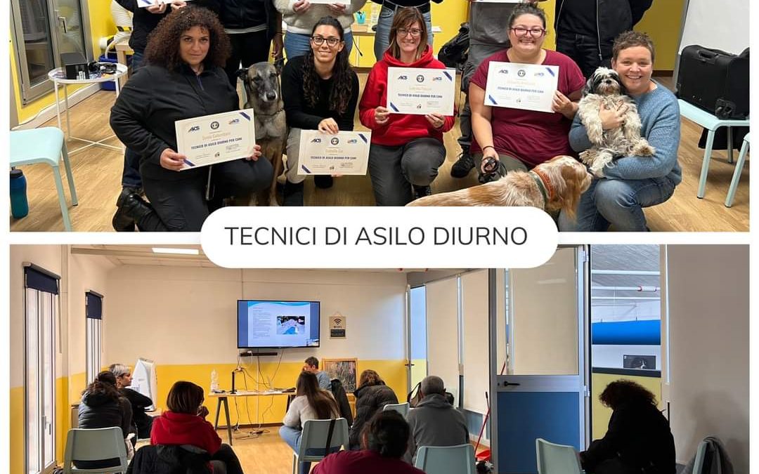 Cinofilia, successo al Bologna dog center per il corso per tecnico di asilo per cani