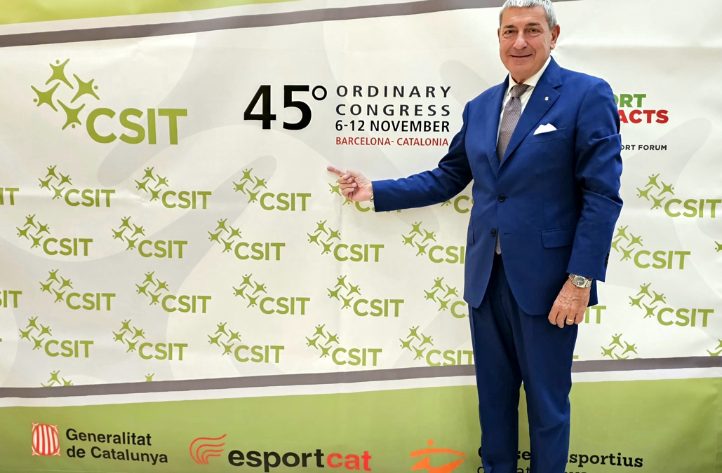 Bruno Molea rieletto alla presidenza della Confederazione internazionale dello sport amatoriale