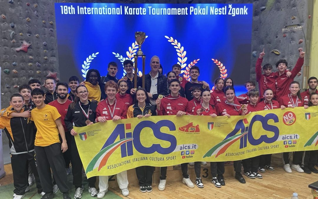 Karate, la rappresentativa AiCS si distingue al 18° Torneo Internazionale di Karate “Pokal Nestl Žgank Velenje”