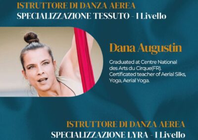 Corso di Formazione Internazionale AiCS per Istruttori di Danza Aerea