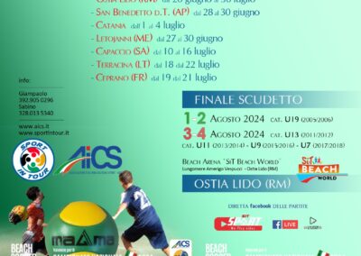 Campionato Nazionale AiCS di Beach Soccer a Tappe