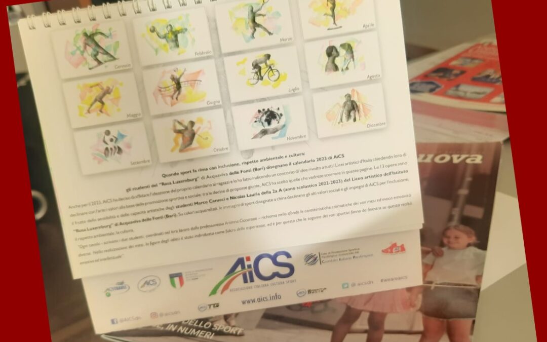 Calendario AiCS 2024, concorso tra i licei artistici