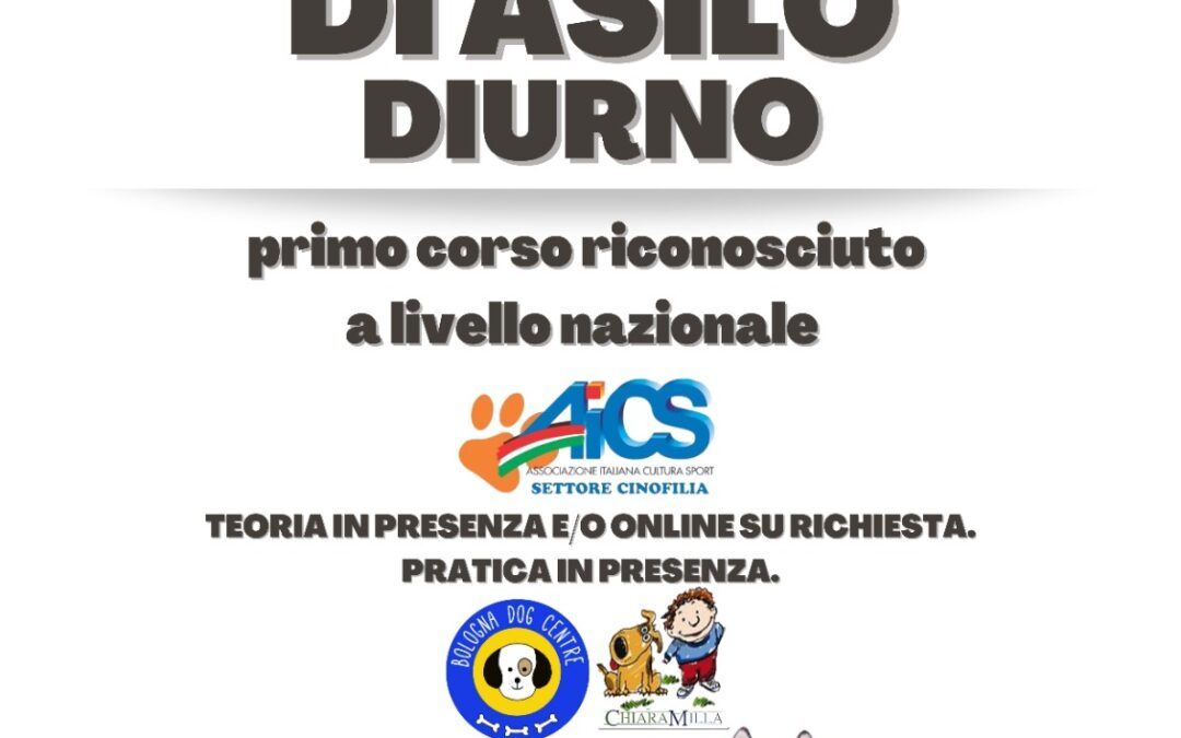 Cinofilia, al Bologna Dog Center il corso per tecnico di asilo diurno