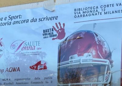 #25Novembre, anche il football americano di AiCS scende in campo per la lotta alla violenza di genere