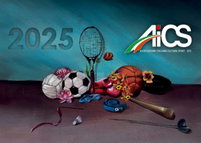 Sfoglia il calendario AiCS 2025! Nei disegni di Carolina e Marco lo sport come strumento di pace e libertà
