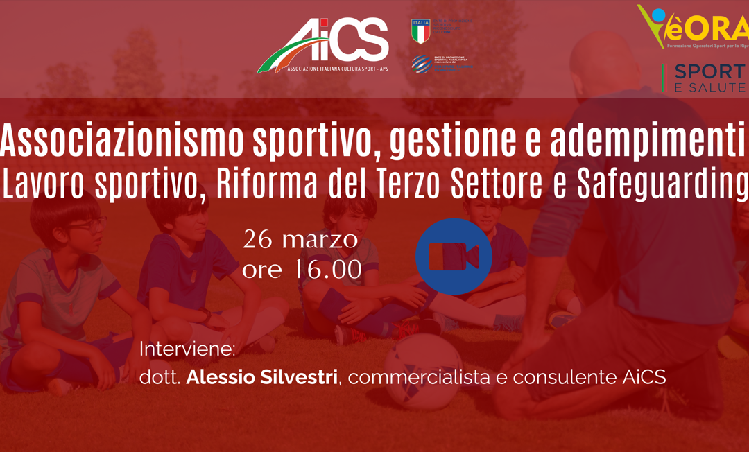 Formazione gratuita per gli affiliati AiCS: webinar su Riforme e Safeguarding