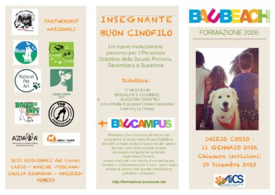 Cinofilia, corso per insegnanti di scuola pubblica per un approccio cognitivo sul cane