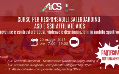 Formazione Safeguarding, doppio webinar il 19 e 20 maggio