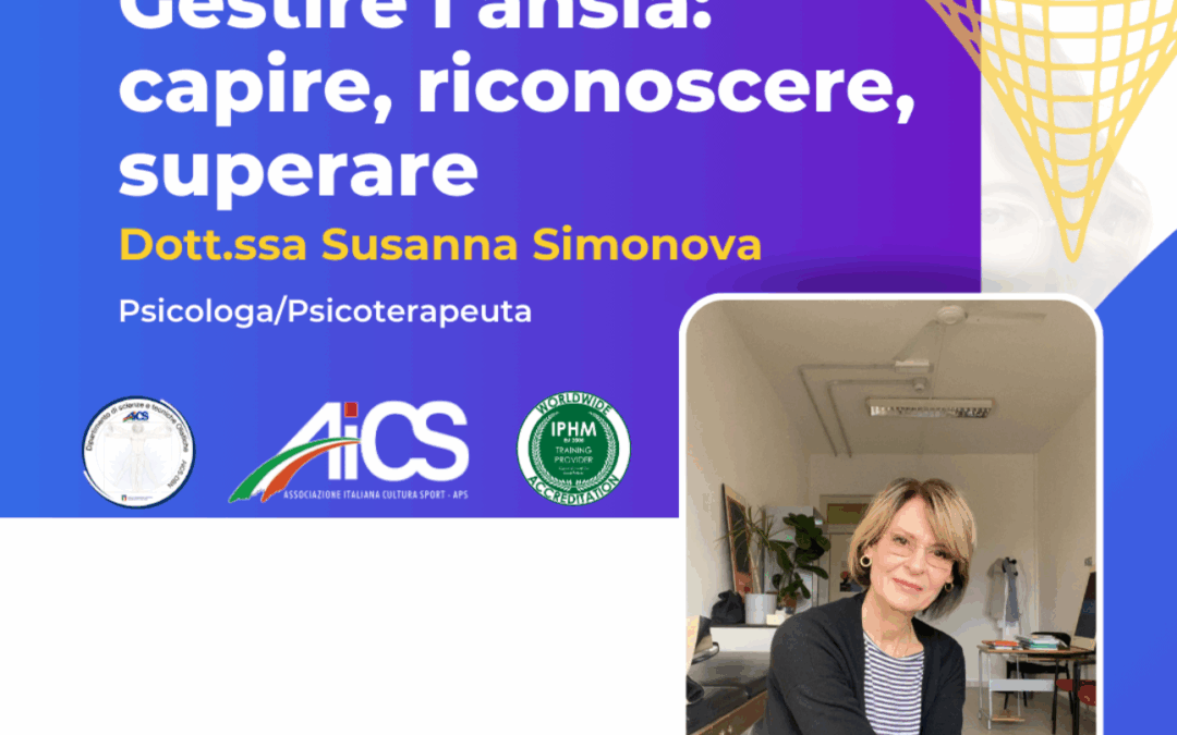 Discipline olistiche, webinar su “Gestire l’ansia”: gratuito per i soci AiCS