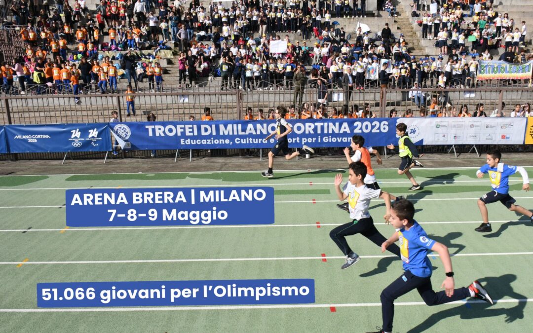 TROFEI DI MILANO CORTINA 2026: oltre 50mila giovani in pista con AiCS per celebrare l’Olimpismo