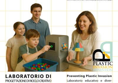 Dalla plastica usa e getta agli oggetti sportivi e di design: AiCS Ambiente porta a Rieti il laboratorio di riciclo creativo “Preventing plastic invasion”