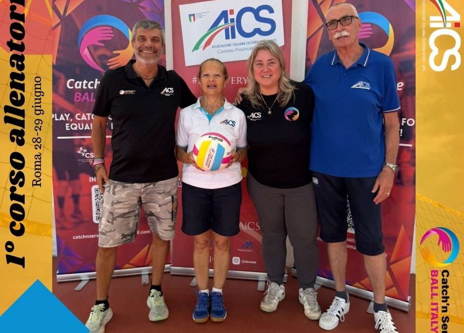 Roma, successo per il corso nazionale per tecnici di Catch’n serve ball