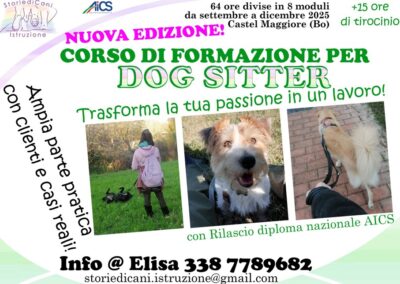 Cinofilia, corso per dog sitter