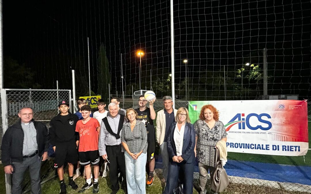 Rieti, inaugurati con AiCS i nuovi campi sportivi di Vazia: lo sport abbatte le barriere