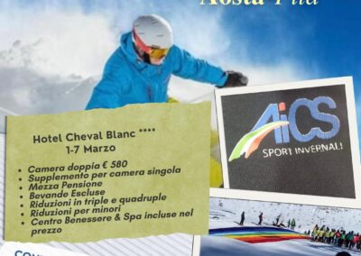 Sport invernali, torna la Settimana bianca AiCS SciAMO