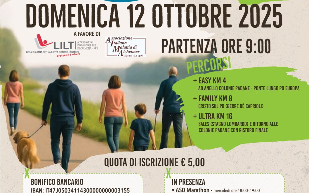 Cremona, torna “Camminando un Po”