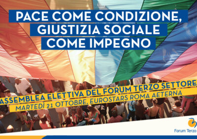 Forum Terzo Settore: il 21 ottobre a Roma l’Assemblea che eleggerà i nuovi organi