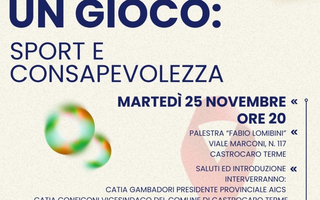 Forlì, #25Novembre – “Non è solo un gioco”, giornata di sport e consapevolezza