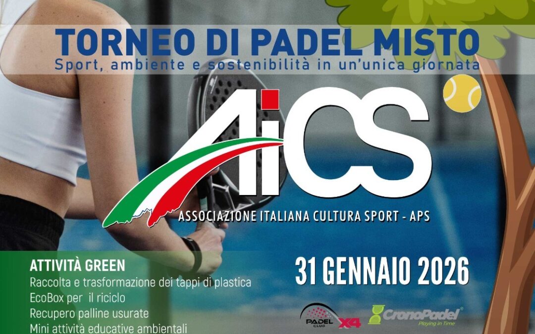 AiCS Green Padel: in campo per l’ambiente, l’energia dello sport al servizio della sostenibilità