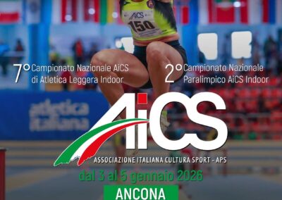 Campionato nazionale AiCS Atletica leggera Indoor – anche paralimpica: attesi in mille ad Ancona; iscrizioni aperte fino a fine anno