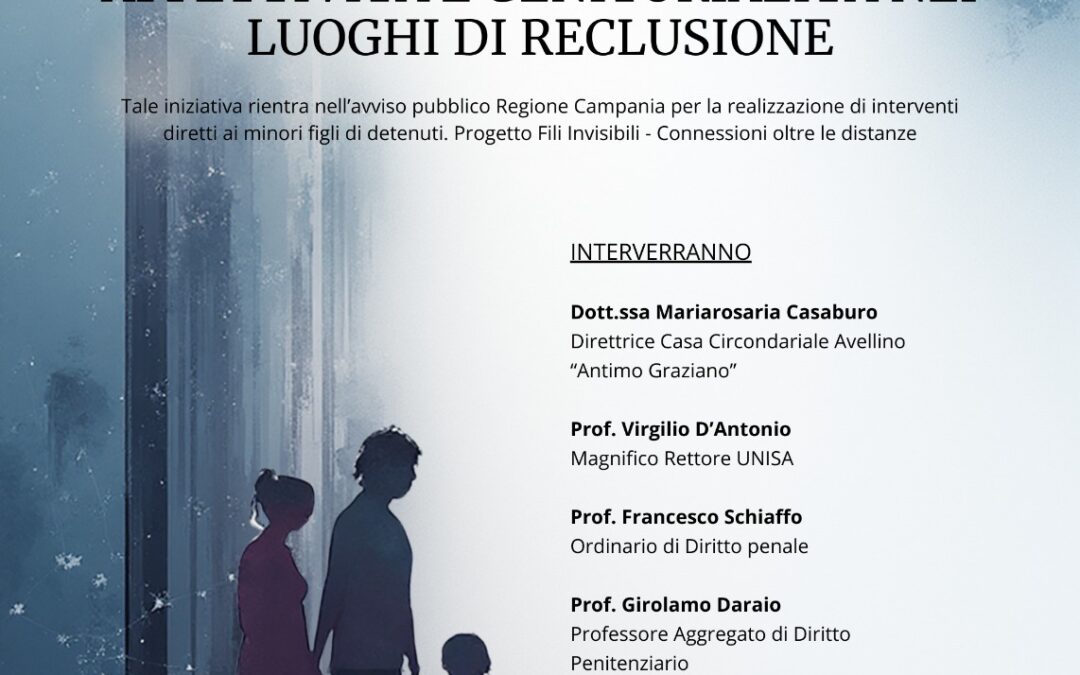 Essere genitori in carcere, convegno AiCS nella casa circondariale di Avellino
