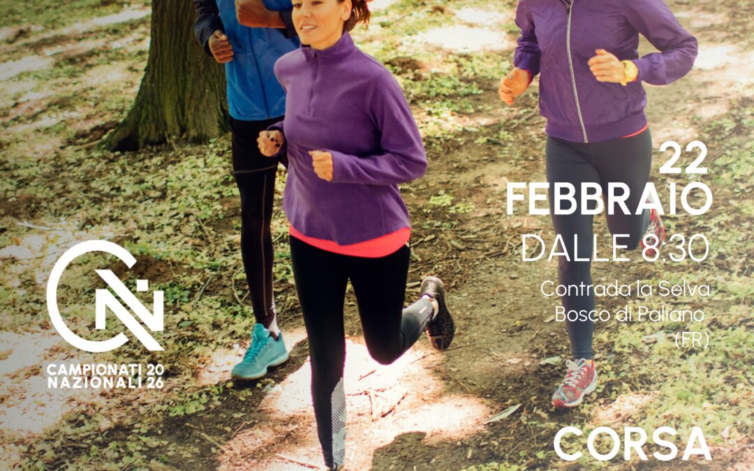 58° Campionato Nazionale di Corsa Campestre AiCS: domenica 22 febbraio pronti oltre 300 atleti nel Bosco di Paliano