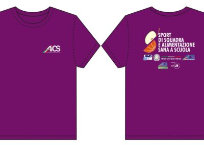 Sport di squadra e alimentazione sana a scuola: le t-shirt del progetto colorano l’Italia, 3.600 quelle distribuite in tutto in Paese