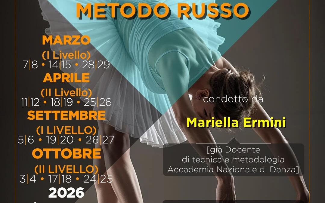 Danze accademiche e urbane, Danza classica metodo russo: al via il corso di formazione AiCS