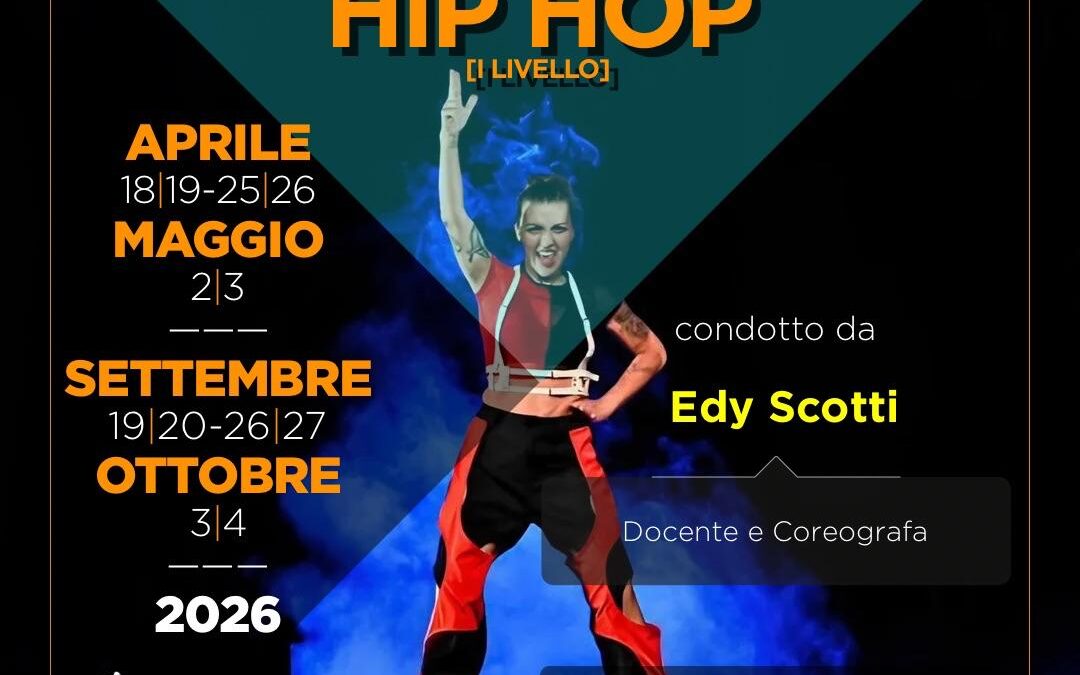 Hip Hop: al via il corso di formazione e aggiornamento insegnanti AiCS Danza 2026