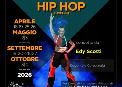 Hip Hop: al via il corso di formazione e aggiornamento insegnanti AiCS Danza 2026