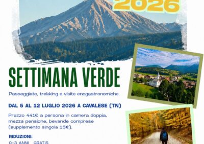 AiCS in montagna, a Cavalese la Settimana Verde 2026