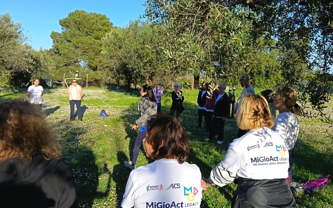Mi.Gio.Act Legacy: nei territori AiCS proseguono le attività dedicate a benessere, a Viterbo ci si muove all’aria aperta