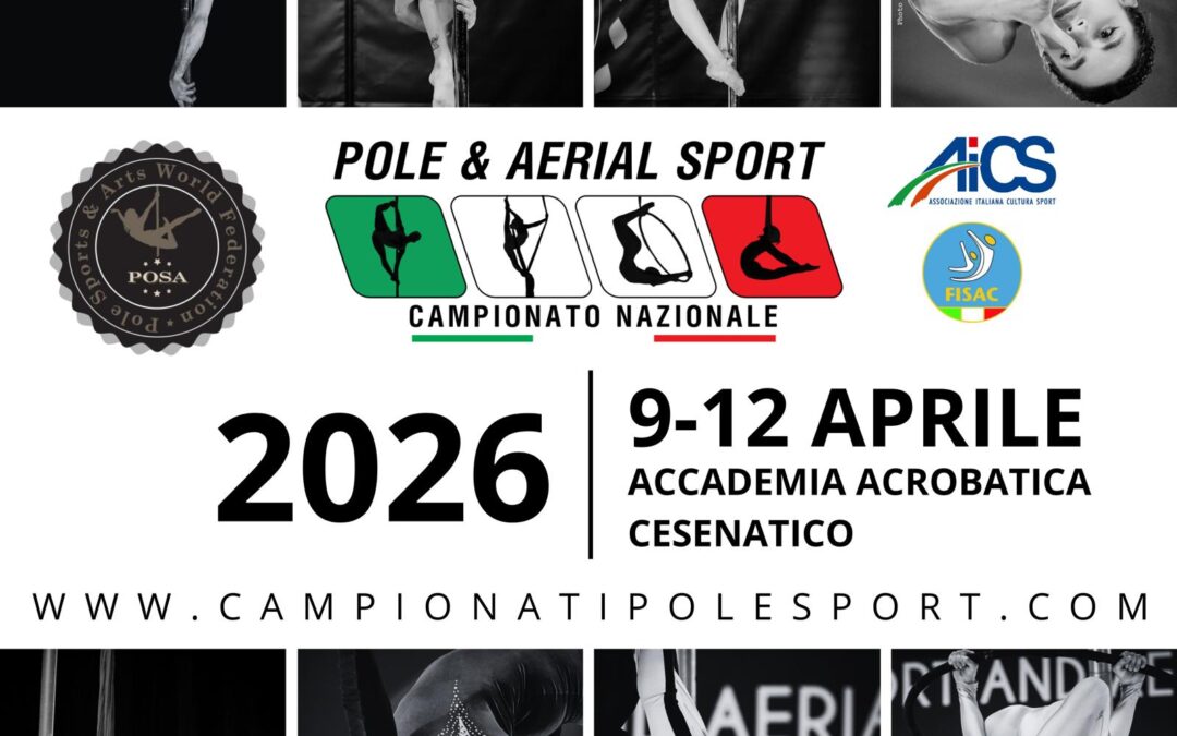 Pole e Aerial Sport, a Cesenatico il Campionato nazionale AiCS: 289 atleti in gara e 32 società sportive iscritte