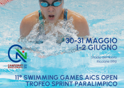 Swimming Games AICS Open 2026, a Riccione attesi mille atleti: iscrizioni ancora aperte