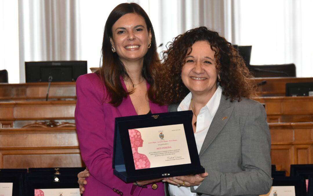 Venezia, il comitato AiCS premiato per gli eventi a tutela dei diritti delle donne