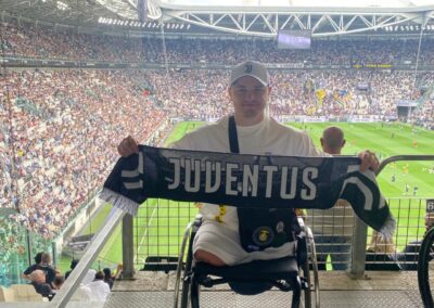 AiCS realizza il sogno di V.: dall’Ucraina a Torino per tifare Juventus
