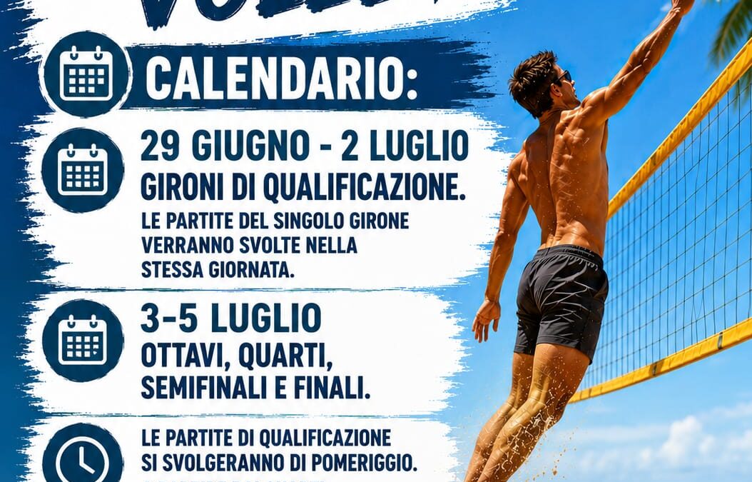 Beach volley AiCS, al Billa Bong Beach il torneo estivo dal 29 giugno al 5 luglio