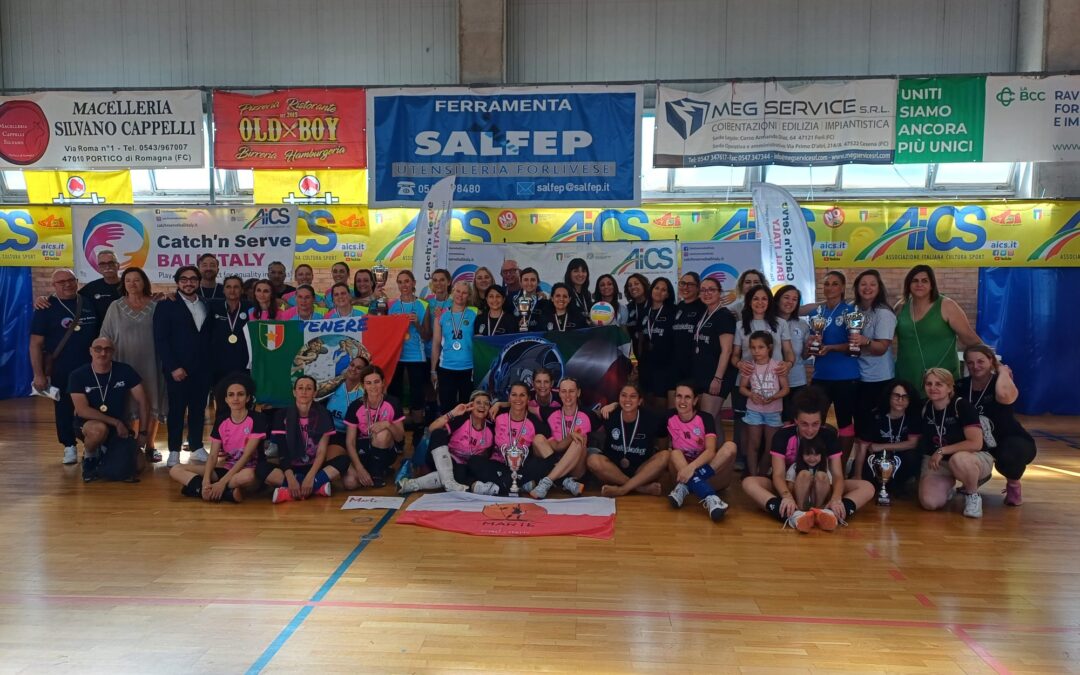 Catch’n Serve Ball, AiCS Volley Venere vince la prima Coppa Italia AiCS