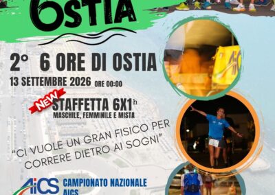 Ultramaratona, la “6 ore di Ostia” sarà Campionato nazionale AiCS 2026