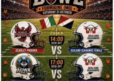 Halloween Bowl 2026, a Formigine il football americano incontra inclusione e cultura del rispetto