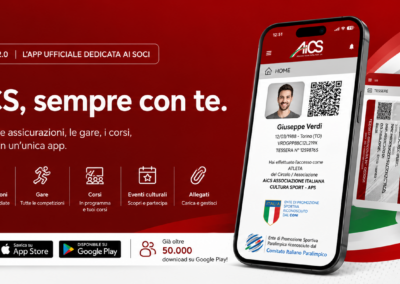 Riparte la stagione AiCS: con l’App tessera, gare e servizi sempre a portata di smartphone