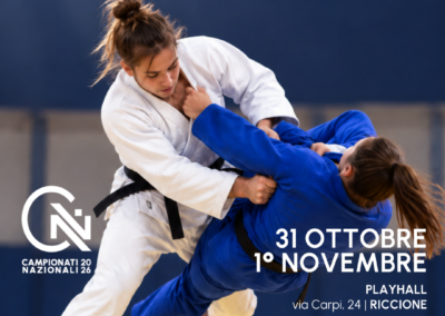 Campionato nazionale AiCS di Judo Open, appuntamento a Riccione il 31 ottobre e 1° novembre