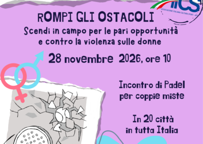 PARETE DI GENERE, il 28 novembre il flash mob AiCS contro la violenza sulle donne